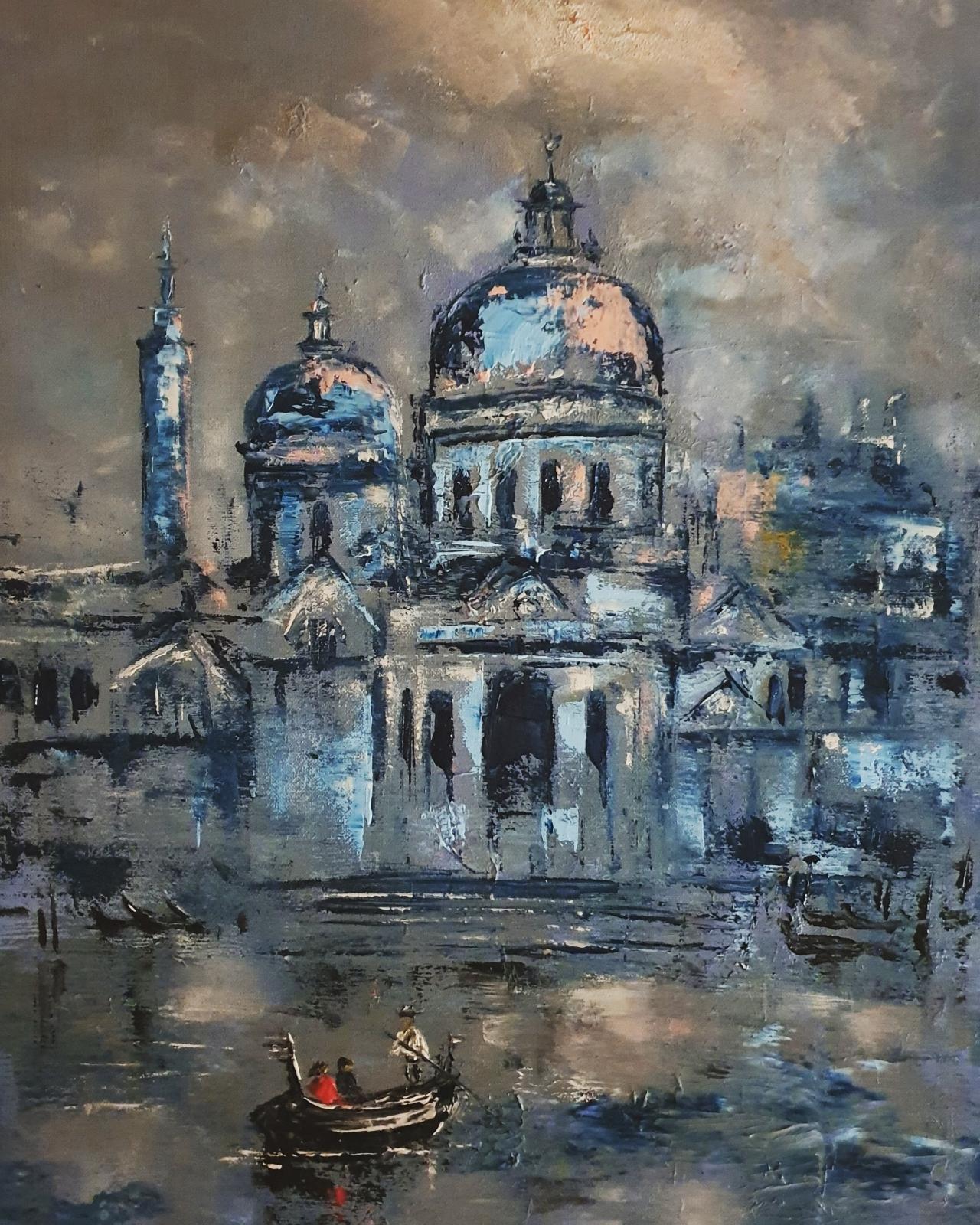 ArteDiAlina.com painting: a cloud above Venice